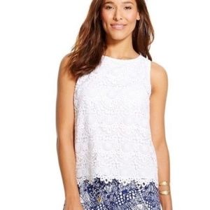 Lilly Pulitzer for Target White Crochet Tank